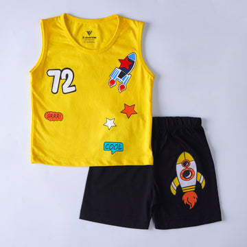 Boys Half Sleeves 2 Piece Suit