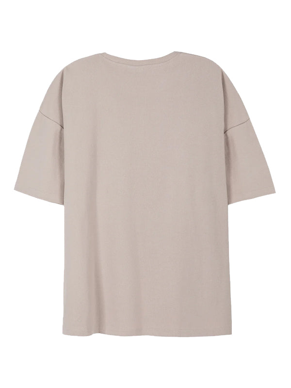 Men’s Textured Oversized Nude T-Shirt – Premium Cotton Streetwear Fit