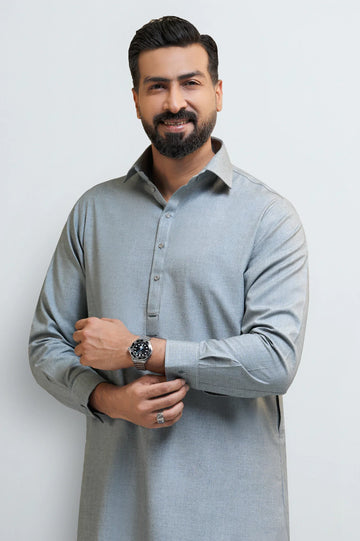 Grey Wash & Wear Shalwar Kameez
