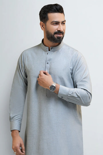 Grey Wash & Wear Shalwar Kameez