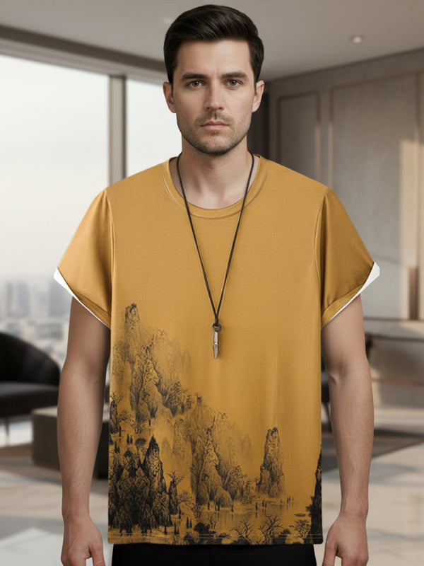 Men's Premium Polyester fabric T-Shirt for softness & breathability