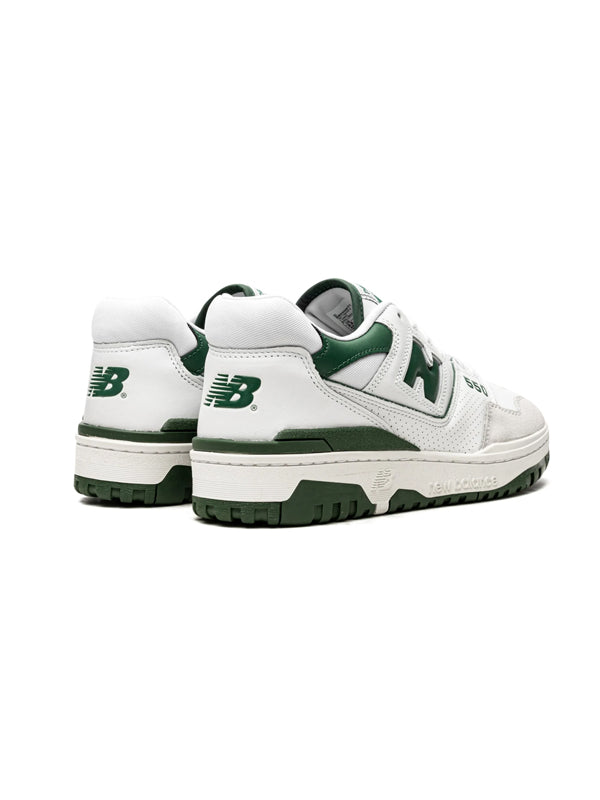 Men's Green and White New Balance 550 Sneakers